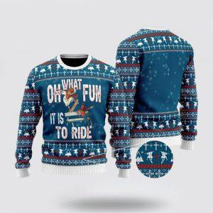 Christian Sweater, Funny Jesus Ride Skateboarding With…