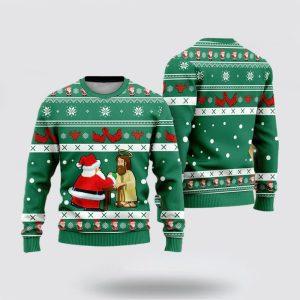 Christian Sweater, Funny Jesus & Santa Xmas…