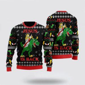 Christian Sweater, Jesus Ride Dinosaur Is Back…