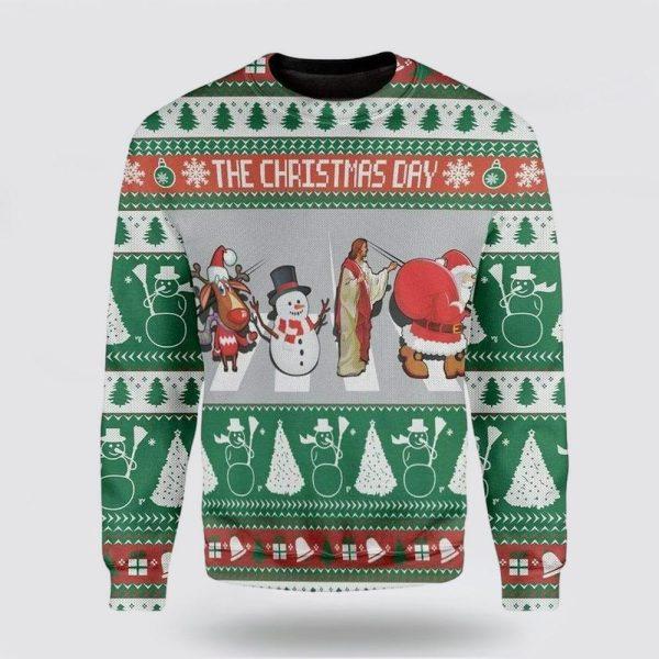 Christian Sweater, Jesus Santa Claus Ugly Christmas Sweater, Jesus Christmas Sweater, Jesus Saves Shirt