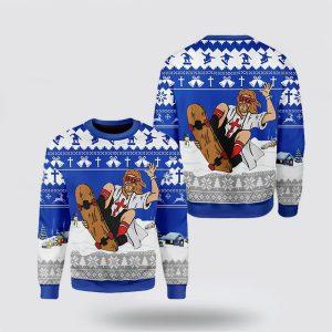 Christian Sweater Jesus Skateboarding Christmas Ugly Christmas Sweater Jesus Christmas Sweater Jesus Saves Shirt 3 my6avc.jpg