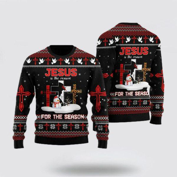 Christian Sweater, Jesus The Reason For The Season Ugly Christmas Sweater, Jesus Christmas Sweater, Jesus Saves Shirt