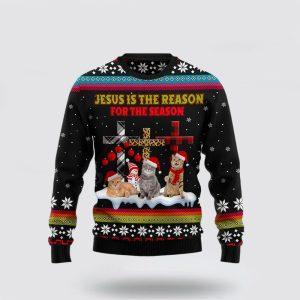 Christian Sweater Jesus is the reason for the season Cat Ugly Christmas Sweater Jesus Christmas Sweater Jesus Saves Shirt 1 vnkqya.jpg