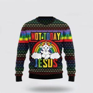 Christian Sweater, LGBT Not Today Jesus Ugly…