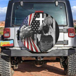 Christian Tire Cover Basketball Player American Flag Jesus Christ Bible Spare Tire Cover Jesus Tire Cover Spare Tire Cover 2 bq3hip.jpg