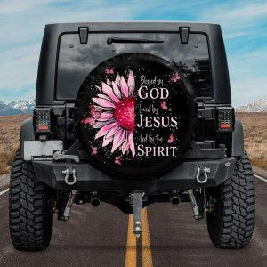 Christian Tire Cover, Blessed By God Loved…