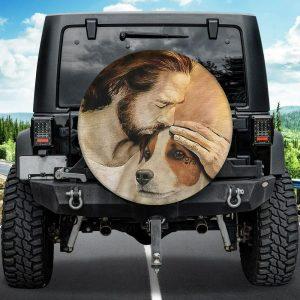 Christian Tire Cover Jesus And Beagle Spare Tire Covers Jesus Tire Cover Spare Tire Cover 1 qzqicu.jpg