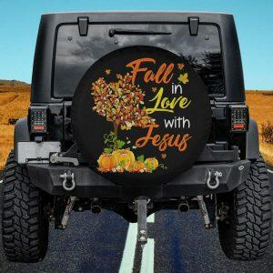 Christian Tire Cover Jesus Autumn Fall In Love With Jesus Thanksgiving Spare Tire Cover Jesus Tire Cover Spare Tire Cover 1 aykz8r.jpg