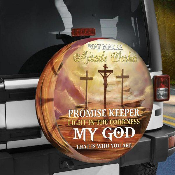 Christian Tire Cover, Jesus Christ Spare Tire Cover Car Accessories, Jesus Tire Cover, Spare Tire Cover