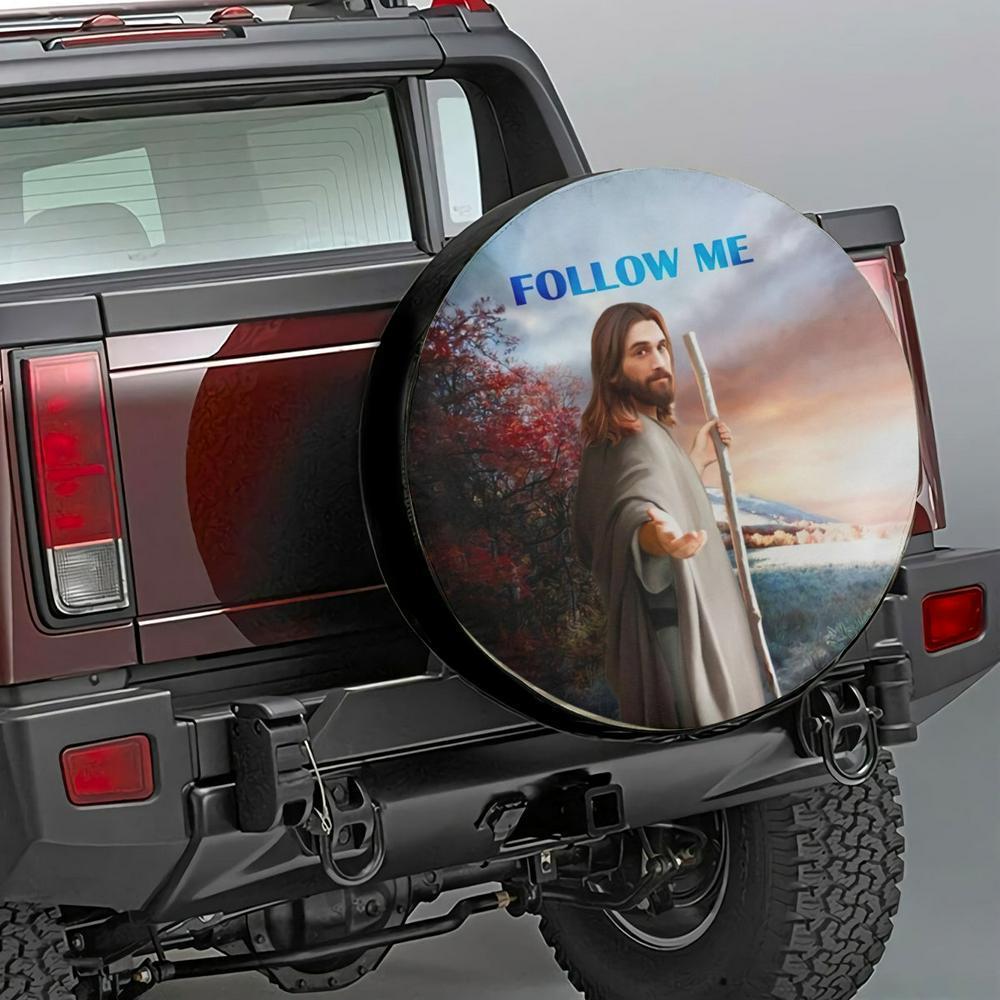 Christian Tire Cover, Jesus Follow Me Tire Protector Covers, Jesus Tire Cover, Spare Tire Cover Christian Tire Cover, Jesus Follow Me Tire Protector Covers, Jesus Tire Cover, Spare Tire Cover