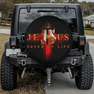 Christian Tire Cover, Jesus Saved My Life…