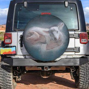 Christian Tire Cover Jesus Shepherd Holding Lamb Chalk Drawing Spare Tire Cover Jesus Tire Cover Spare Tire Cover 2 lerloj.jpg