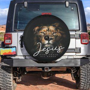 Christian Tire Cover, Lion Jesus Spare Tire…