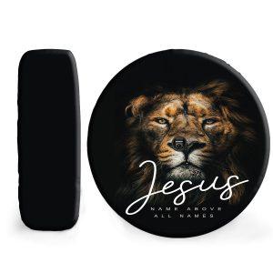 Christian Tire Cover Lion Jesus Spare Tire Cover Jesus Name Abobe All Names Christian Jesus Tire Cover Spare Tire Cover 2 nu2fw7.jpg