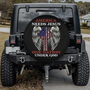 Christian Tire Cover One Nation Under God Spare Tire Cover America Needs Jesus Tire Cover Jesus Tire Cover Spare Tire Cover 1 ecm1he.jpg