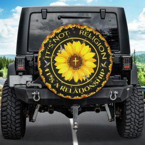Christian Tire Cover, Sunflower Jesus It’s A…