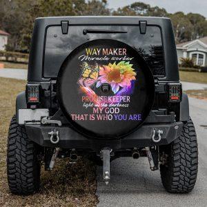 Christian Tire Cover Way Maker Miracle Worker My God Butterfly Sunflower Jesus Spare Tire Cover Jesus Tire Cover Spare Tire Cover 2 rridxp.jpg