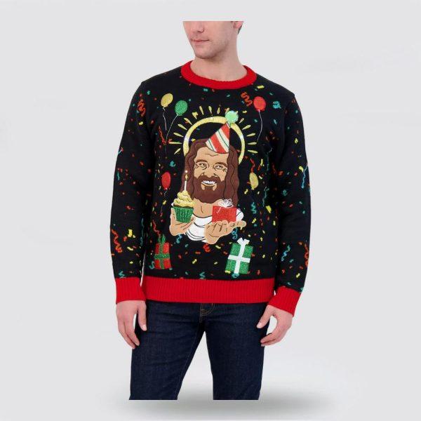 Christian Ugly Christmas Sweater, Birthday Jesus Light Up Ugly Christmas Sweater, Religious Christmas Sweaters