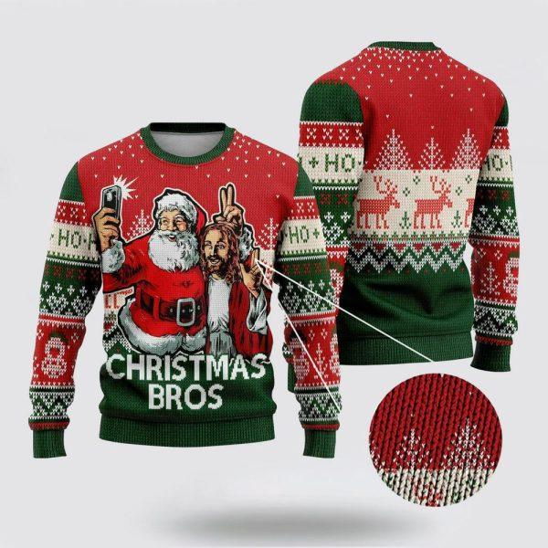 Christian Ugly Christmas Sweater, Christmas Bros Ugly Christmas Sweater, Religious Christmas Sweaters