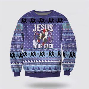 Christian Ugly Christmas Sweater, Jesus Has Your…