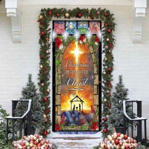 Christmas Begins With Christ Door Cover Front Door Christmas Cover Gift For Christian 3 zsaa17.jpg