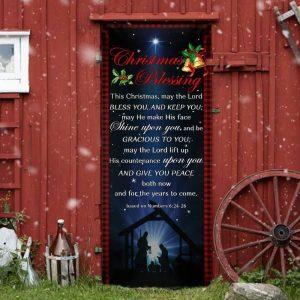 Christmas Blessing Door Cover Front Door Christmas Cover Gift For Christian 3 quseo1.jpg