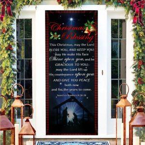 Christmas Blessing Door Cover Front Door Christmas Cover Gift For Christian 5 jtdbue.jpg