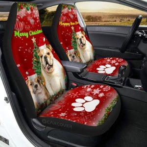 Christmas Bulldogs Car Seat Covers Custom Car…