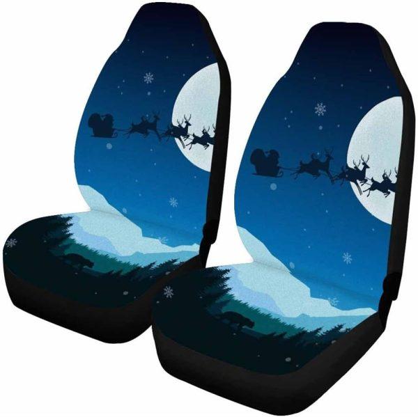 Christmas Car Seat Covers, A Magical Christmas With Santa Claus And Reindeer Car Seat Covers