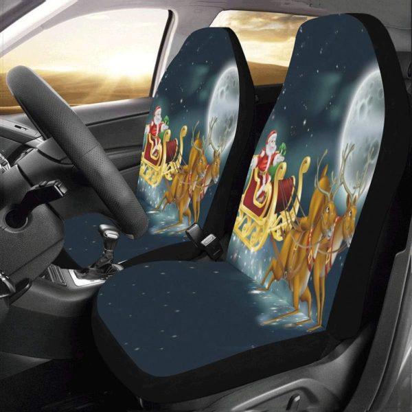 Christmas Car Seat Covers, Brilliant Christmas With Santa And Reindeer Car Seat Covers