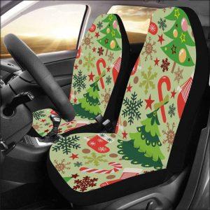 Christmas Car Seat Covers, Christmas Tree Car…
