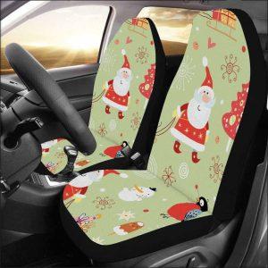 Christmas Car Seat Covers, Merry Christmas Santa…