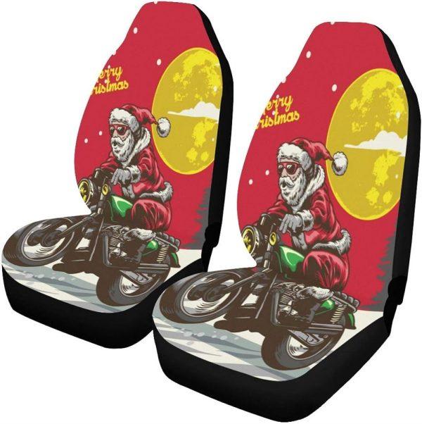 Christmas Car Seat Covers, Merry Christmas Santa Racer Car Seat Covers