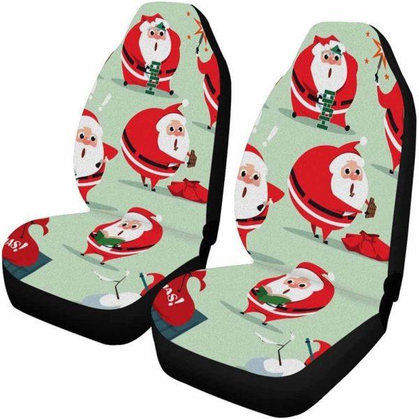 Christmas Car Seat Covers, Naughty Santa Claus Car Seat Covers
