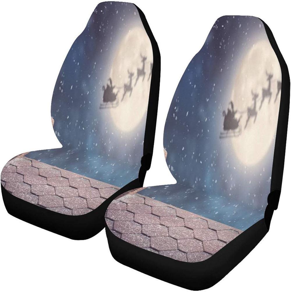 Christmas Car Seat Covers, Santa Christmas Journey Car Seat Covers