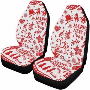 Christmas Car Seat Covers Santa Claus And Reindeer Carrying Gifts Car Seat Covers 2 hnpi05.jpg