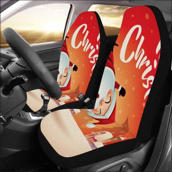 Christmas Car Seat Covers, Santa Claus Funny Car Seat Covers