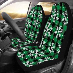 Christmas Car Seat Covers, Snow Flower Blue…
