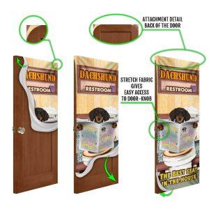 Christmas Door Cover A Dachshund Rest Room Door Cover Christmas Gift For Dog Lover 5 abtaof.jpg
