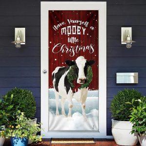 Christmas Door Cover, A Little Mooey Christmas Door Cover, Xmas Door Covers, Christmas Door Coverings