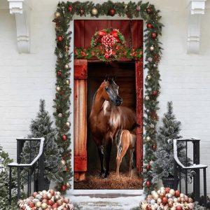 Christmas Door Cover, Arabian Horse Barn Door…