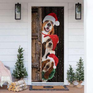 Christmas Door Cover, Basset Hound Christmas Door…