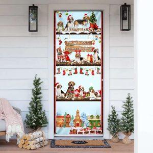 Christmas Door Cover, Beagle Christmas Door Cover,…