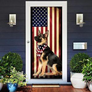 Christmas Door Cover Beautiful German Shepherd Door Cover Christmas Gift For Dog Lover 2 qeqyln.jpg