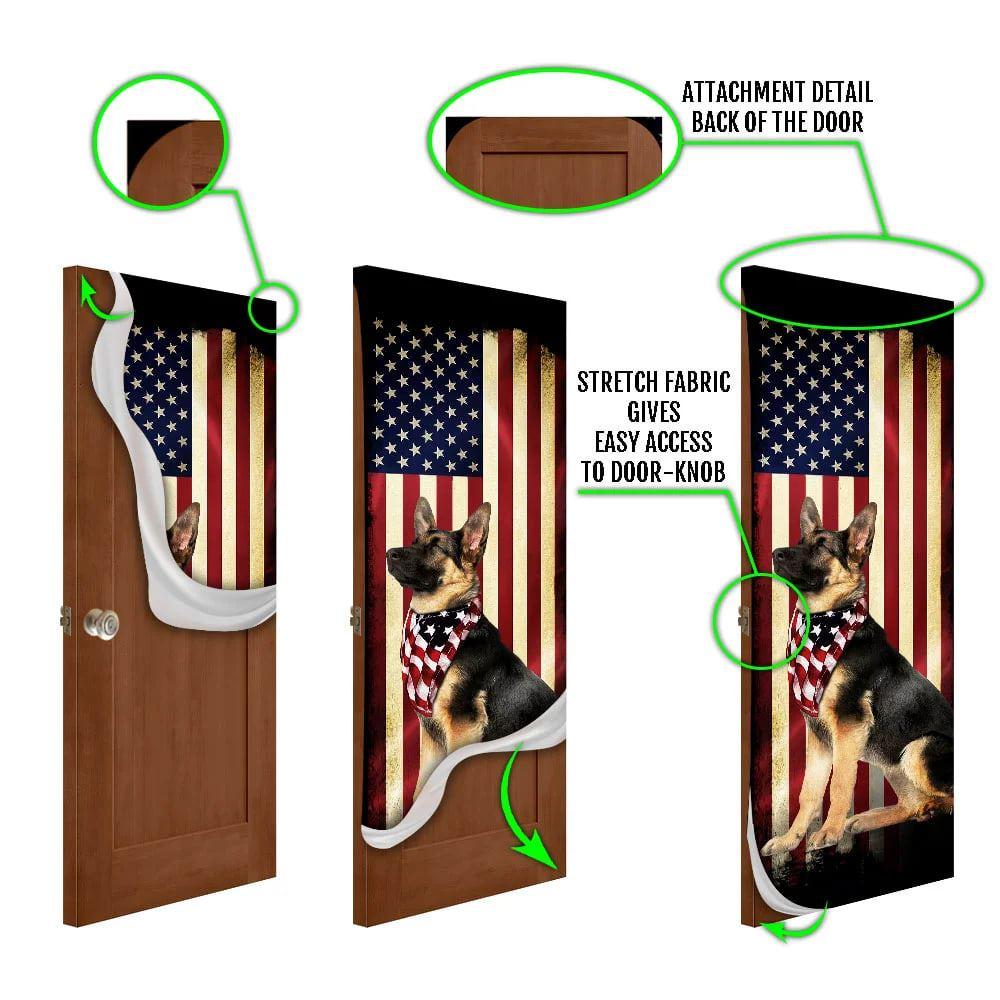 Christmas Door Cover, Beautiful German Shepherd Door Cover, Christmas Gift For Dog Lover Christmas Door Cover, Beautiful German Shepherd Door Cover, Christmas Gift For Dog Lover