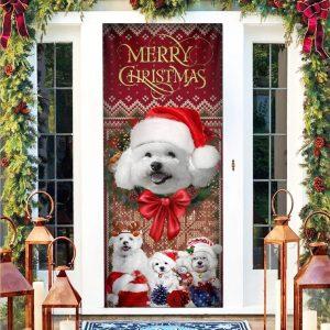 Christmas Door Cover Bichon Frise With Christmas Begins Door Cover 4 j4f3xm.jpg