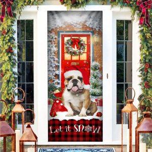 Christmas Door Cover Bulldog Door Cover Let It Snow Christmas Door Cover 2 jihyul.jpg