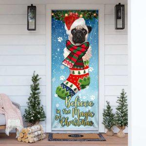 Christmas Door Cover Bulldog In Sock Door Cover Believe In The Magic Of Christmas Door Cover 4 jqlj4l.jpg