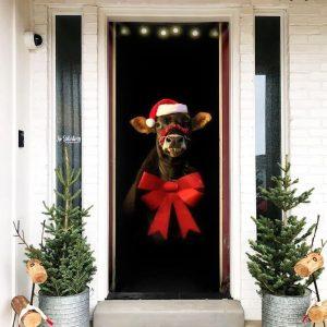 Christmas Door Cover, Cattle Christmas Door Cover,…