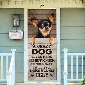 Christmas Door Cover, Chihuahua Dog Door Cover,…